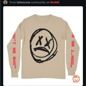 Tate McRae “Don’t Be Sad” limited quantity long sleeve